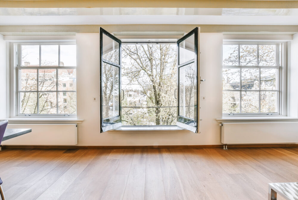 Stylish open doors